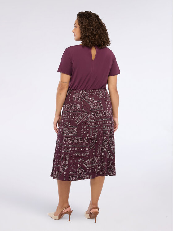 Fiorella Rubino Fiorella Rubino Sukienka wieczorowa 7037T001720N0Z6 Bordowy A-Line Fit