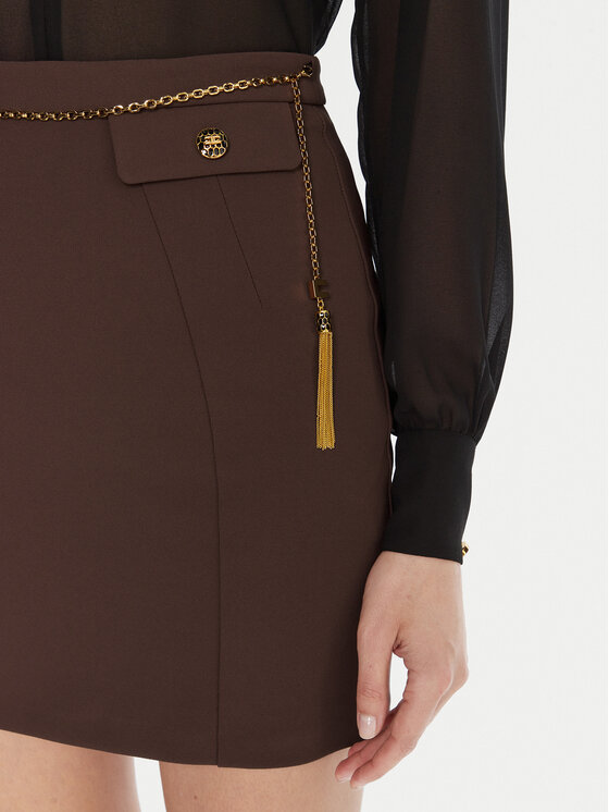 Elisabetta Franchi Elisabetta Franchi Cпідниця-міні GO-148-57E2-V380 Коричневий Slim Fit