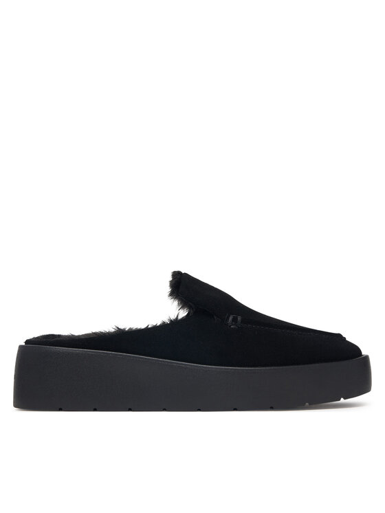 Calvin Klein Calvin Klein Nazouváky Flatform Mule Suede WL HW0HW03182 Černá