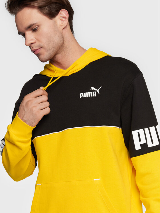 Puma Sweatshirt Power Colorblock 849812 Gelb Regular Fit