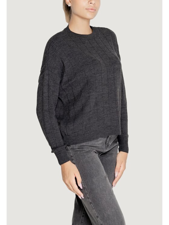 ONLY ONLY Maglione ONLTESS LS O-NECK KNT Grigio Regular Fit