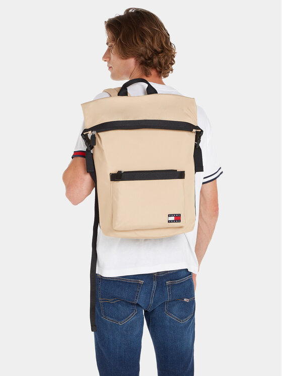 Tommy Jeans Tommy Jeans Mugursoma Tjm Daily Rolltop Backpack AM0AM11965 Bēšs