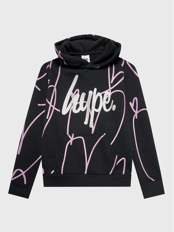 HYPE HYPE Majica dugih rukava VLR-565 Crna Regular Fit