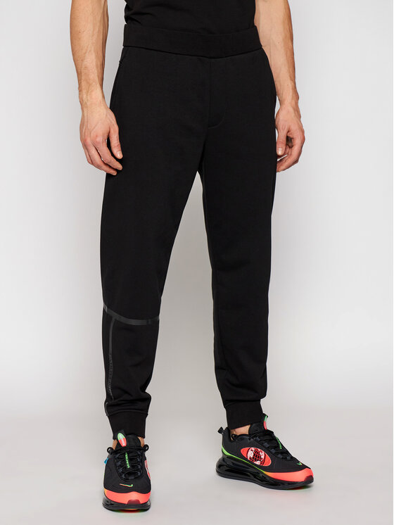 Armani Exchange Armani Exchange Spodnji del trenirke 3KZPFE ZJ9FZ 1200 Črna Regular Fit