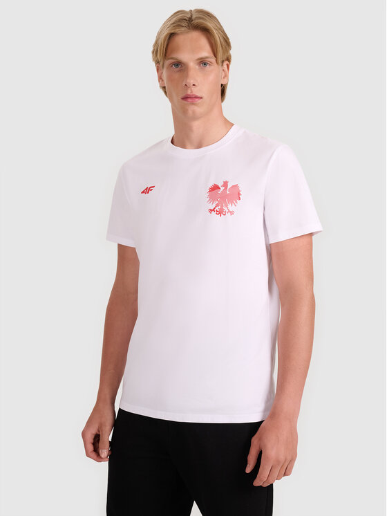 4F 4F T-Shirt NOS Biały Regular Fit
