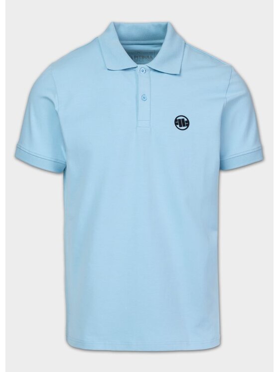 PITBULL PITBULL Polo SMALL LOGO Niebieski Regular Fit