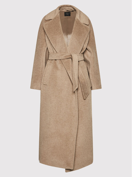 Weekend Max Mara Weekend Max Mara Gyapjú kabát Diego 50161013 Bézs Regular Fit