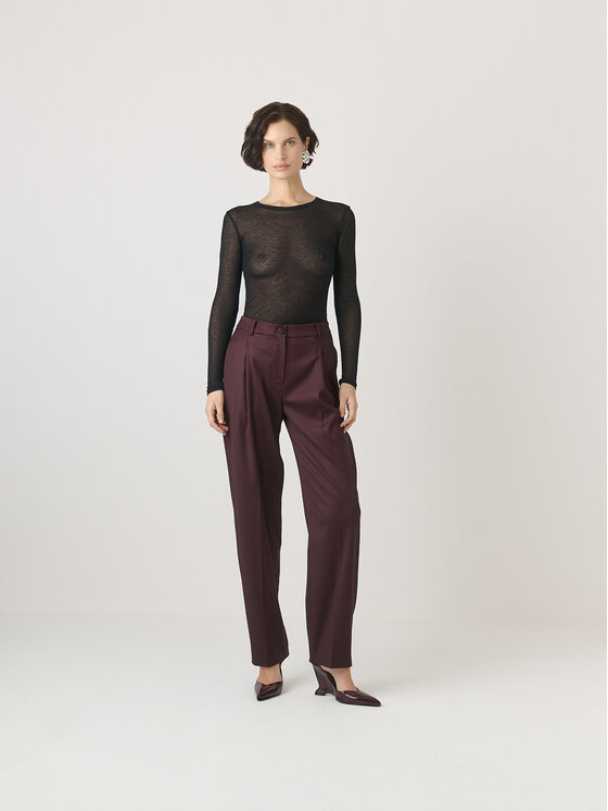 La Mania La Mania Longsleeve ELEA Nero Classic Fit