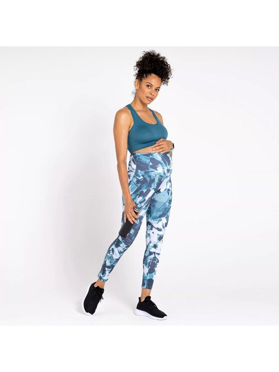 Dare2B Dare2B Legginsy Influential II Błękitny Stretch Fit