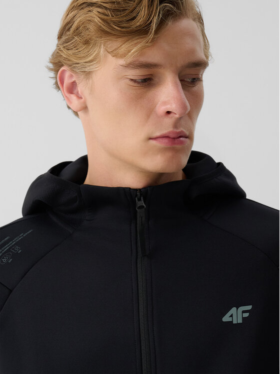 4F 4F Bluza techniczna TRAINING Czarny Regular Fit