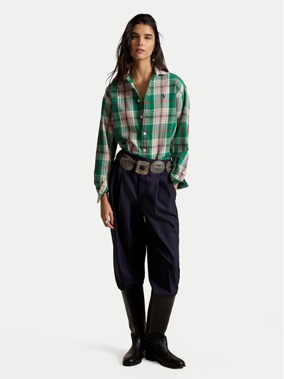 Polo Ralph Lauren Polo Ralph Lauren Риза 211971515503 Зелен Relaxed Fit