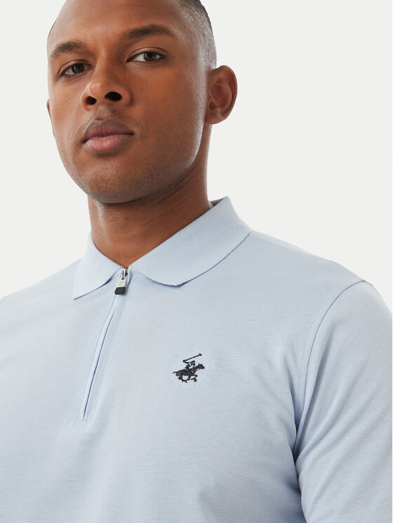 Beverly Hills Polo Club Beverly Hills Polo Club Polo M2734 Svijetlo plava Regular Fit