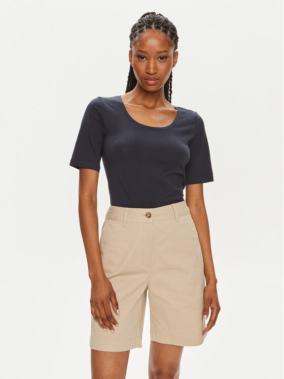 Gant Tričko 4203491 Tmavomodrá Slim Fit