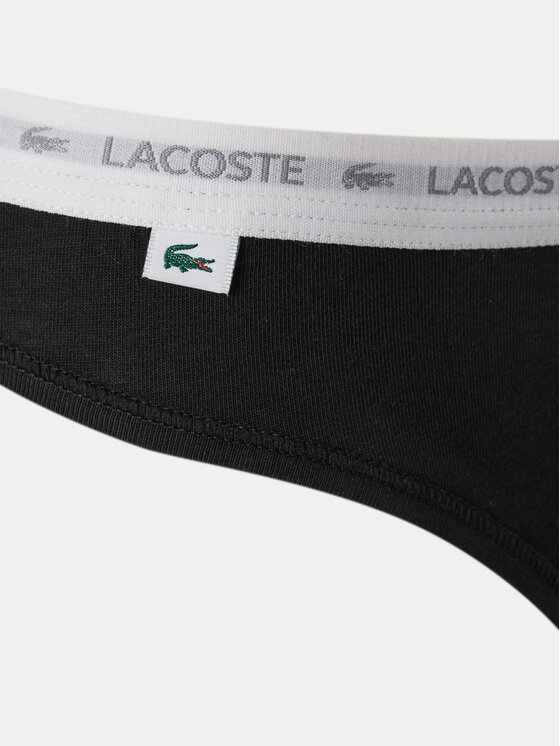 Lacoste Lacoste Σετ 3 τεμάχια στρίνγκ 8F1341 Μαύρο