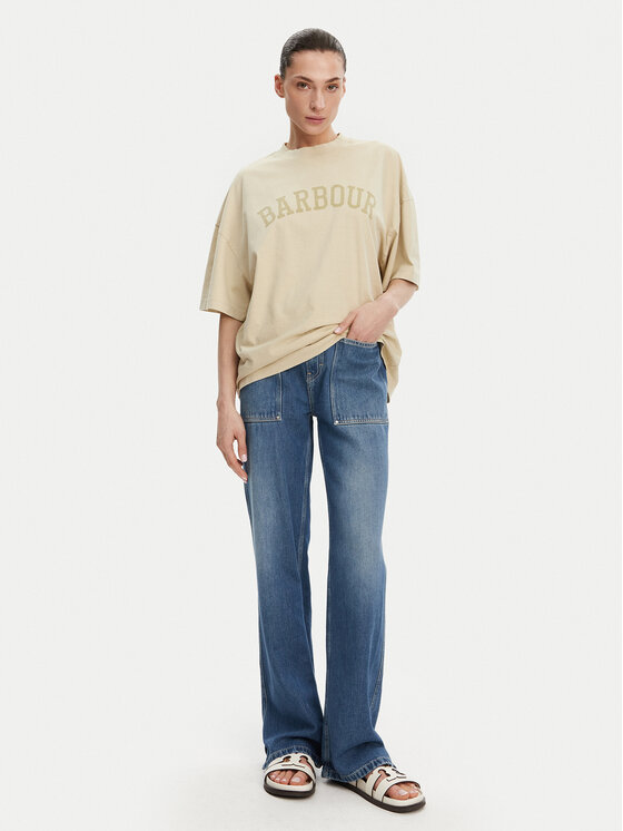 Barbour Barbour T-Shirt Katie Relaxed LTS0664CR31 Beżowy Relaxed Fit