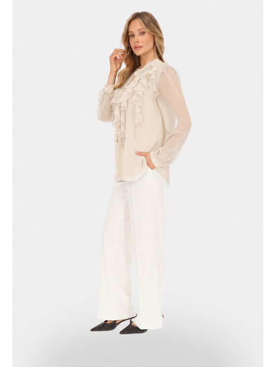 L’AF L’AF Bluzka Boho Beżowy Regular Fit