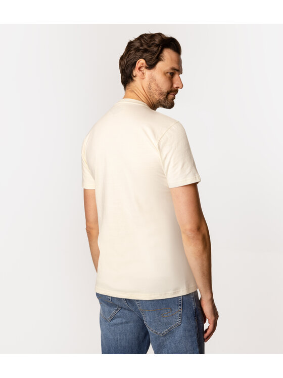Lee Cooper Lee Cooper T-Shirt SEA 1160 Beżowy Slim Fit
