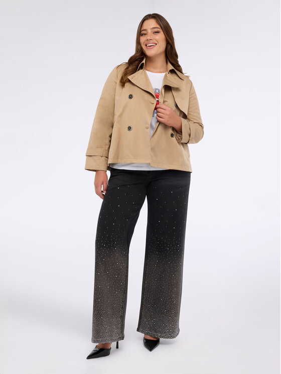 Fiorella Rubino Fiorella Rubino Cappotto 8388T000335N002 Écru A-Line Fit