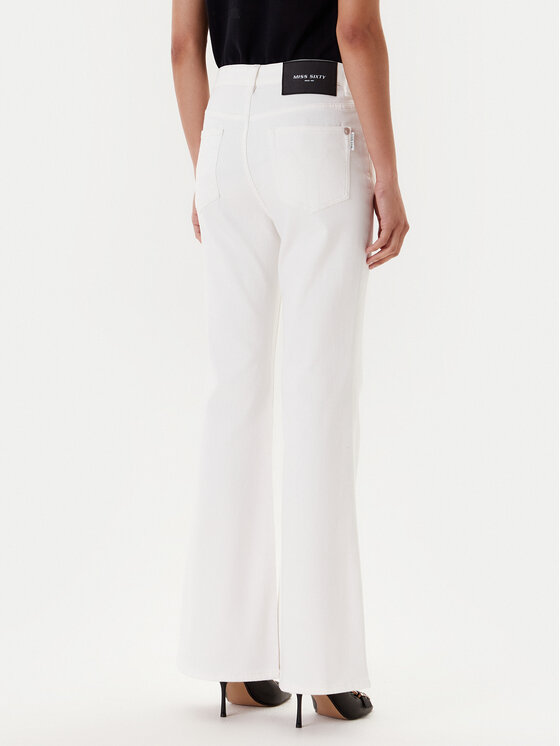 Miss Sixty Miss Sixty Jeansy 6S1JJ3430T Bílá Wide Leg