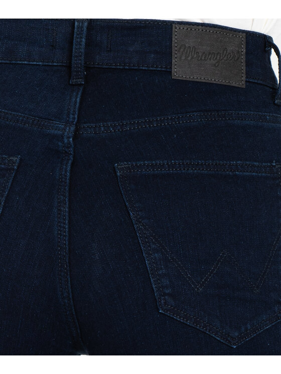 Wrangler Wrangler Jeansy W27HLFP22 Granatowy Skinny Fit