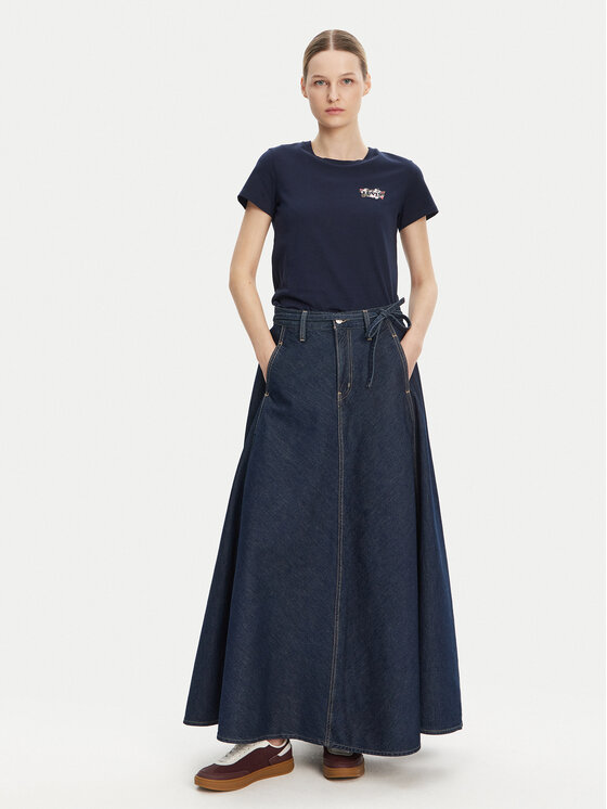 Levi's® Levi's® Дънкова пола XL 001T4-0001 Тъмносин Loose Fit