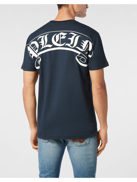 PHILIPP PLEIN PHILIPP PLEIN T-Shirt 23511 Niebieski jasny Regular Fit
