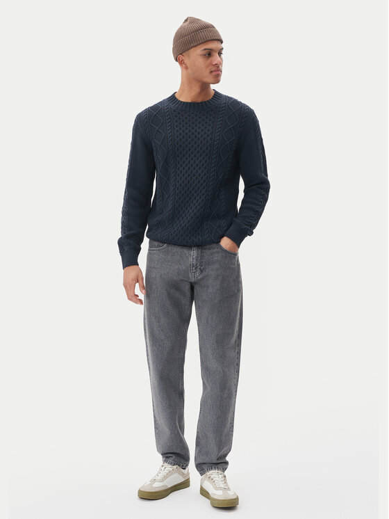 Matinique Matinique Sweter Triton 30207487 Granatowy Regular Fit