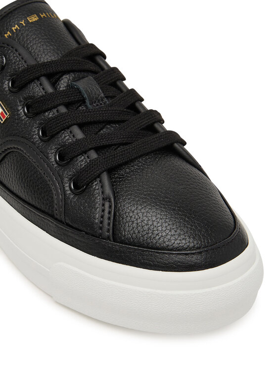 Tommy Hilfiger Tommy Hilfiger Sportcipők Platform Vulc Piping Ltr FW0FW09393 Fekete