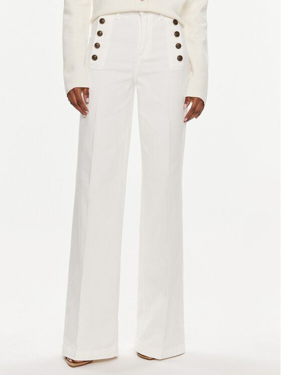 TWINSET TWINSET Džinsai 241TP2641 Balta Flared Fit
