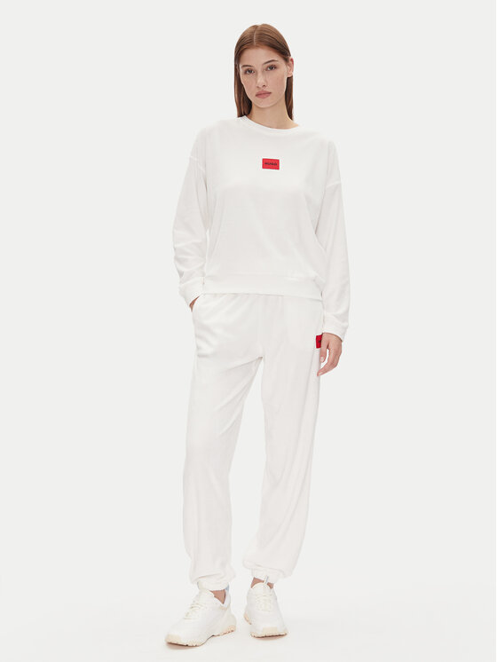 HUGO HUGO Spodnie dresowe Neve_Pants 50531692 Écru Relaxed Fit