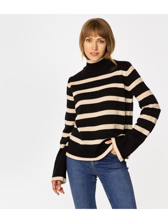 Lee Cooper Lee Cooper Sweter LUCIA Czarny Regular Fit
