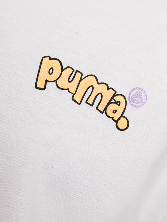 Puma Puma Tričko 8ENJAMIN 539821 Biela Relaxed Fit