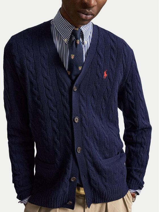 Polo Ralph Lauren Polo Ralph Lauren Kardigan 710B22611002 Granatowy Regular Fit