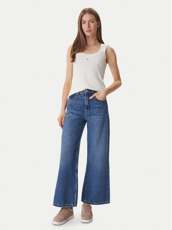 Calvin Klein Jeans Calvin Klein Jeans топ LV047F355G Бежов Slim Fit