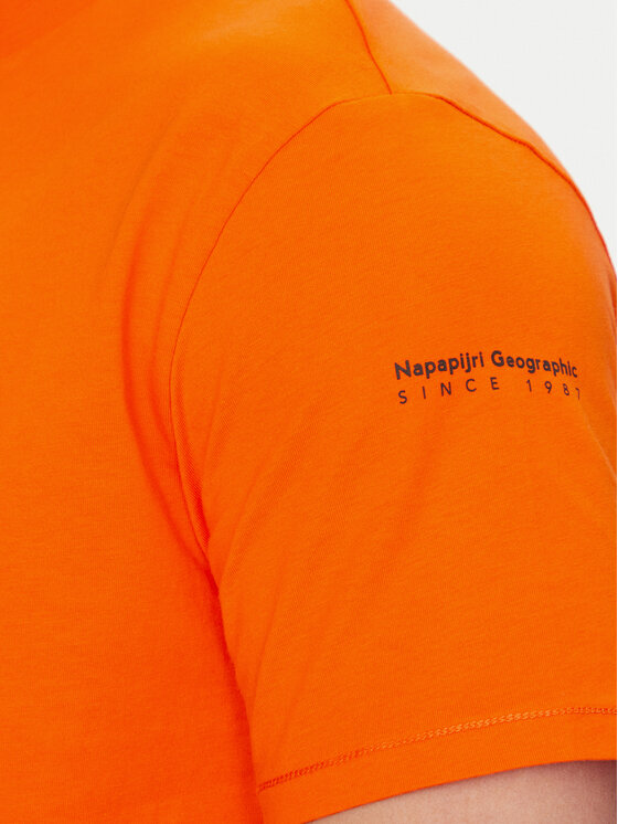 Napapijri Napapijri T-särk S-Badge NP0A4I3N Oranž Regular Fit