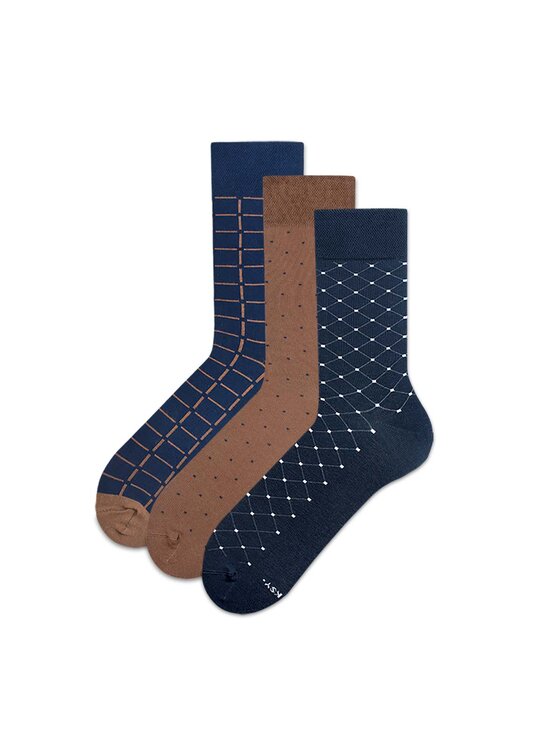 Zooksy Zooksy Zestaw 3 par wysokich skarpet unisex CRAFT Granatowy