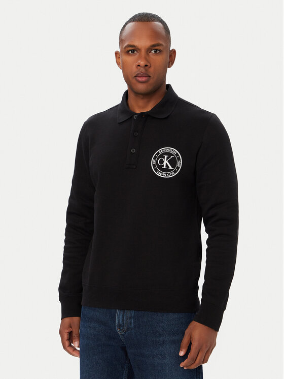 Calvin Klein Jeans Calvin Klein Jeans Mikina Eu Graphic LV04RH236G Černá Regular Fit