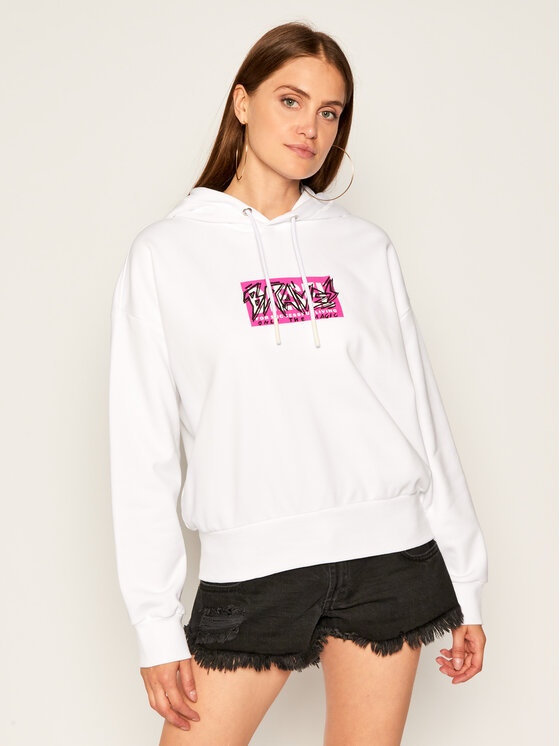 Diesel Diesel Суитшърт Magdalena A00263 0IAJH Бял Loose Fit