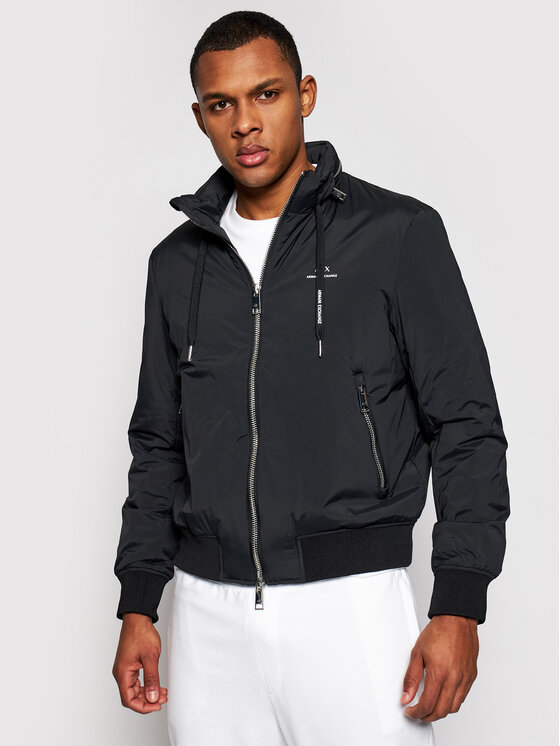 Armani Exchange Prehodna jakna 8NZB60 ZN97Z 1200 Črna Regular Fit