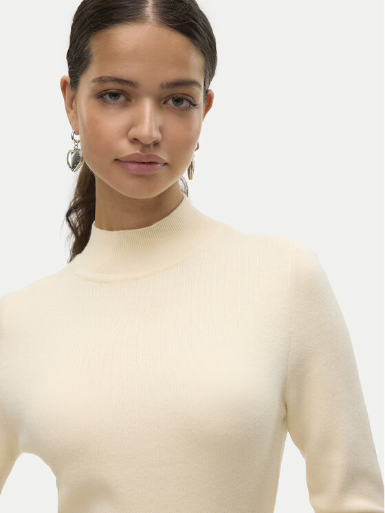 Vero Moda Vero Moda Kootud kleit Gold 10311379 Ekrüüvärv Regular Fit