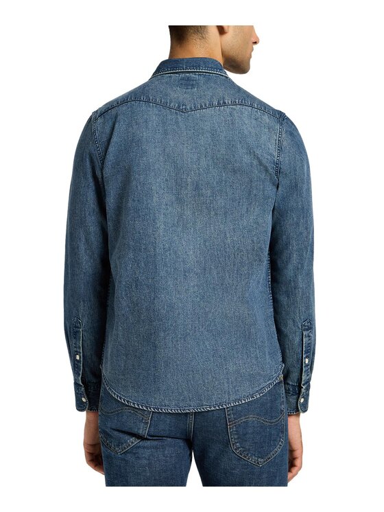 Lee Lee Koszula jeansowa 112355743 Niebieski Regular Fit