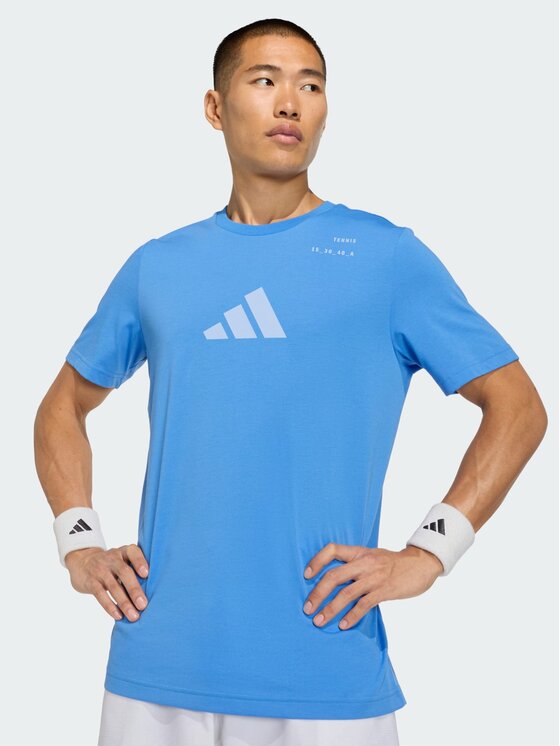 adidas adidas Koszulka techniczna 162452 Niebieski jasny Regular Fit