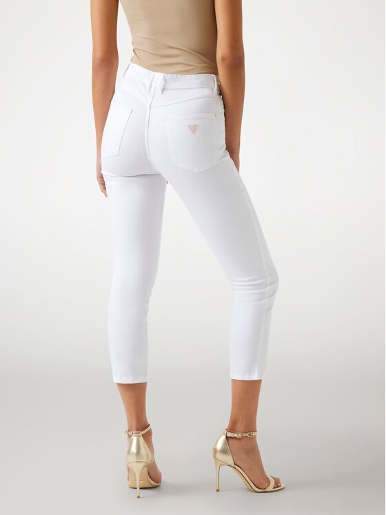 Guess Guess Spodnie materiałowe 176607 Biały Slim Fit