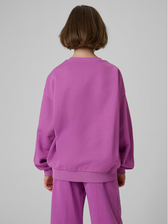 4F 4F Bluza JELLIFICATION Fioletowy Loose Fit