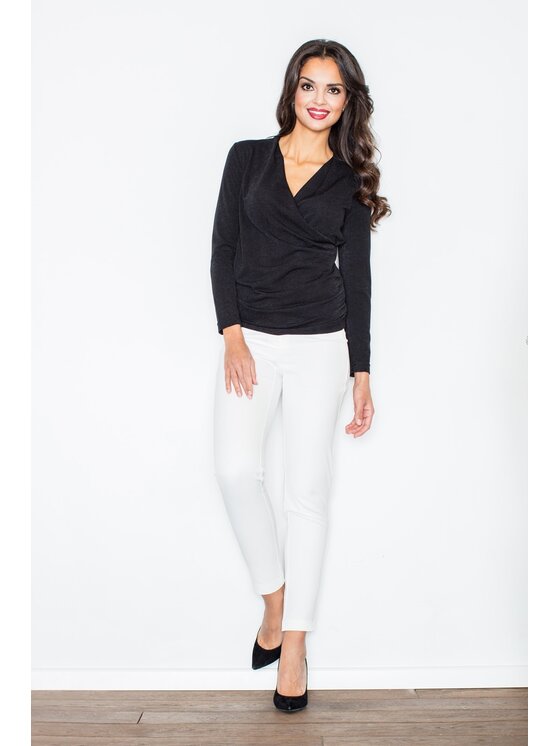 FIGL FIGL Sweter M247 Czarny Regular Fit