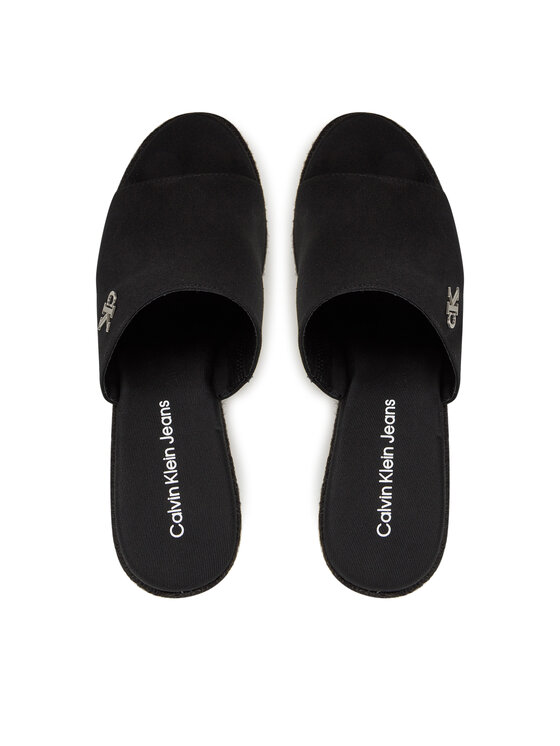 Calvin Klein Jeans Calvin Klein Jeans Espadrillas Wedge Rope Slide Mg YW0YW01699 Nero