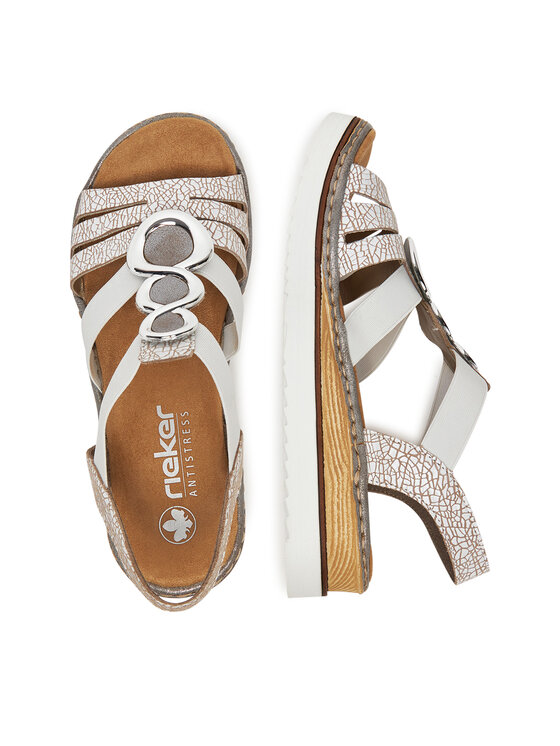 Rieker Rieker Sandalen 679L4-80 Weiß