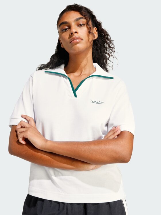 adidas adidas Polo 158660 Biały Regular Fit