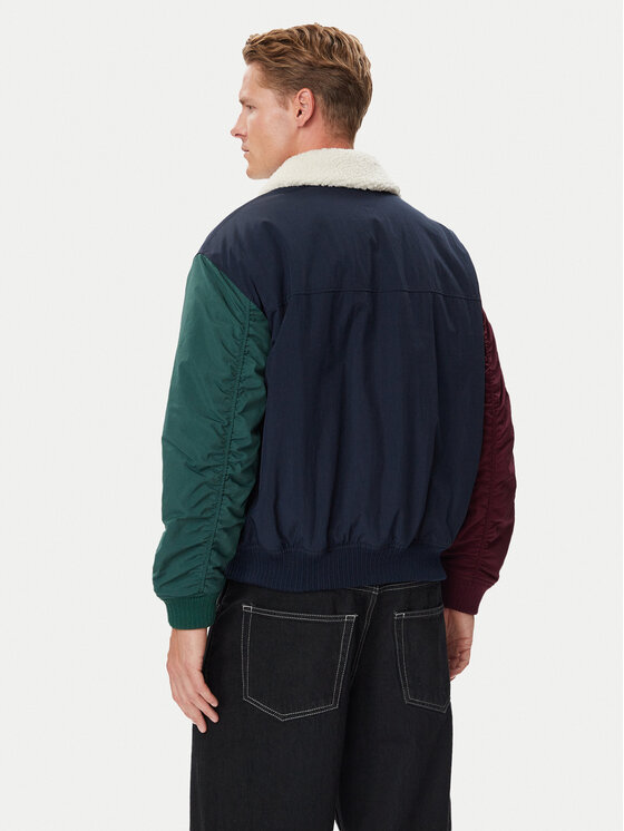 Tommy Jeans Tommy Jeans Преходно яке Flag Aviator DM0DM23499 Тъмносин Regular Fit