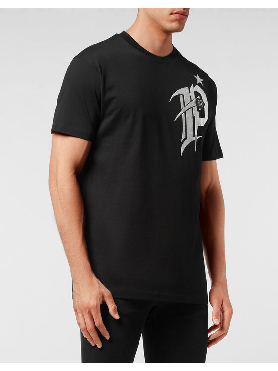 PHILIPP PLEIN PHILIPP PLEIN T-Shirt 12863 Czarny Regular Fit